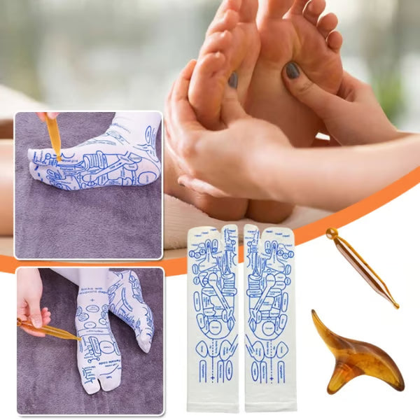 Reflexology Socks with Massage Tool