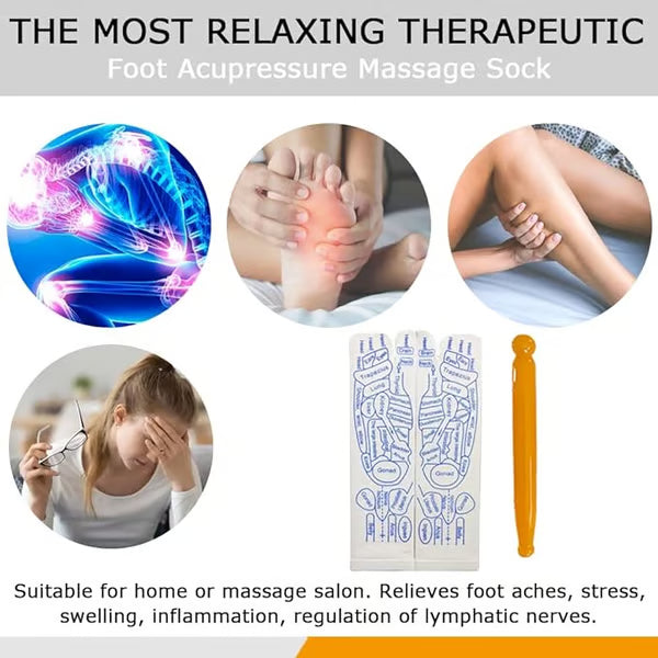 Reflexology Socks with Massage Tool
